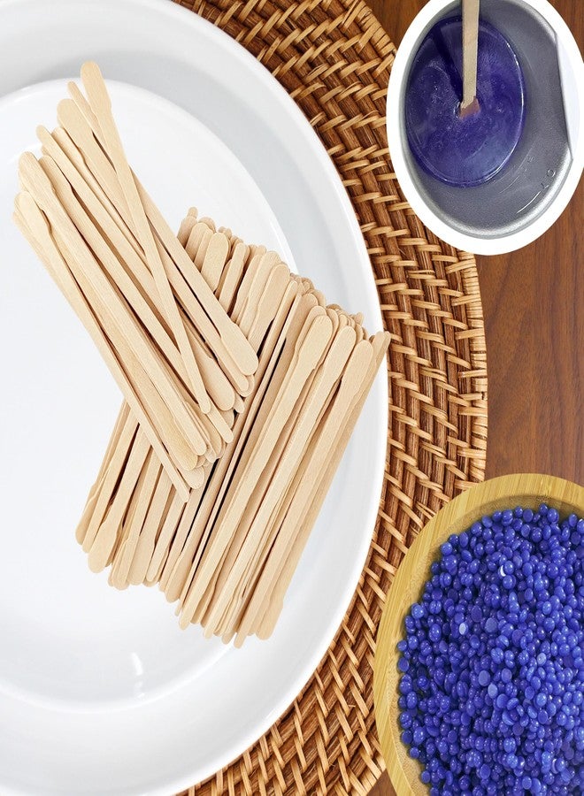 JUNSDUKE 100 Pcs Wax Sticks, Wooden Waxing Sticks, Wax Strips, Eyebrow Wax Sticks, Small Waxing Applicator Sticks for Hair Removal, Facial, Smooth Skin (100 Pack) - Image 4